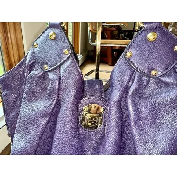 Louis Vuitton Mahina L Leather Monogram Hobo Handbag Shoulder Bag Purse - Picture 2 of 15